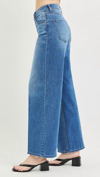Risen - High Rise Slouchy Wide Baggy Full Length Jeans