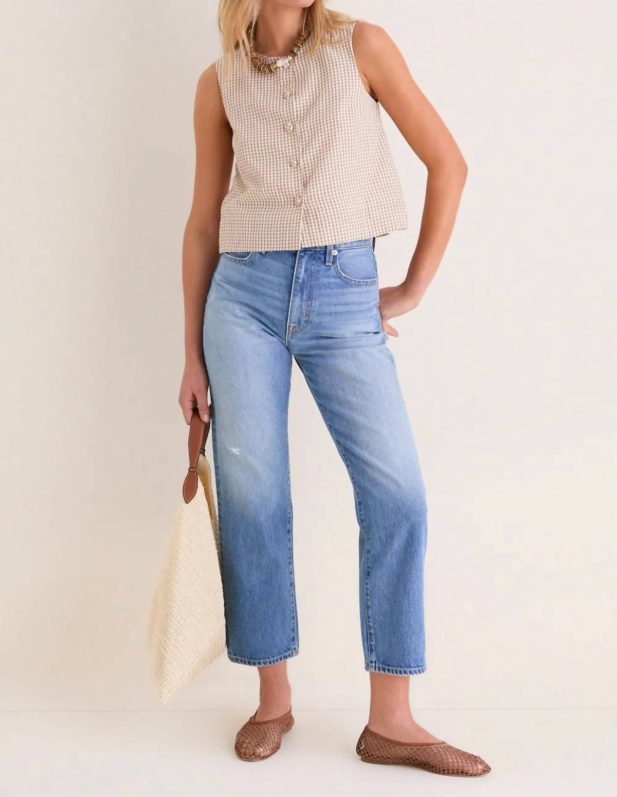 Emerson Fry - Button Front Wide Hem Top