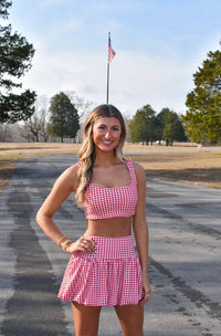 Kimberly C - Berry Cute Gingham Set