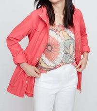 Renuar Let It Rain Rain Jacket in geran - women's jacket - view 4