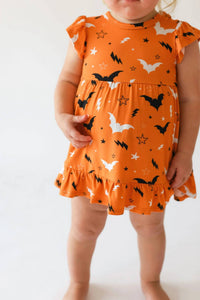 Posh Peanut - Hendrix Capsleeve Ruffled Bodysuit Dress