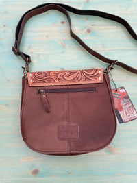 American Darling - Women's Leather Hair On Hide Crossbody Purse