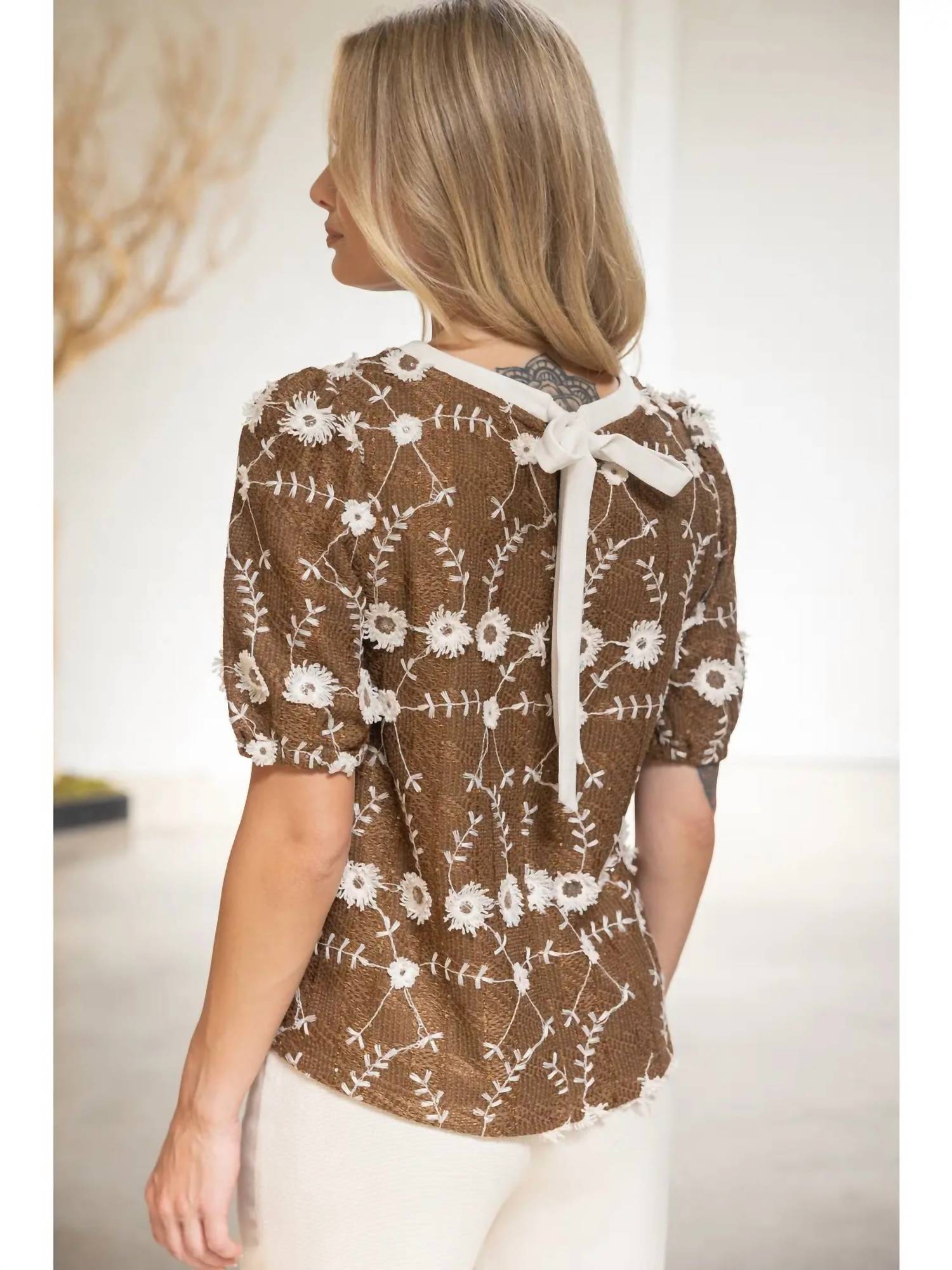 Coquette - Lillian Embroidered Top