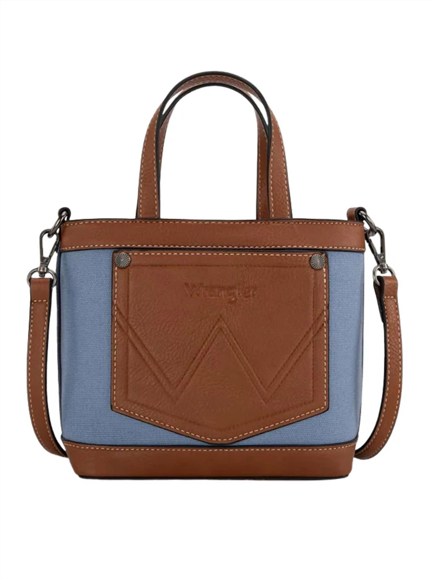 Wrangler - Women's Canvas Mini Top Handle Tote Crossbody Bag
