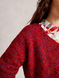White Stuff - Textured V Neck Sweater