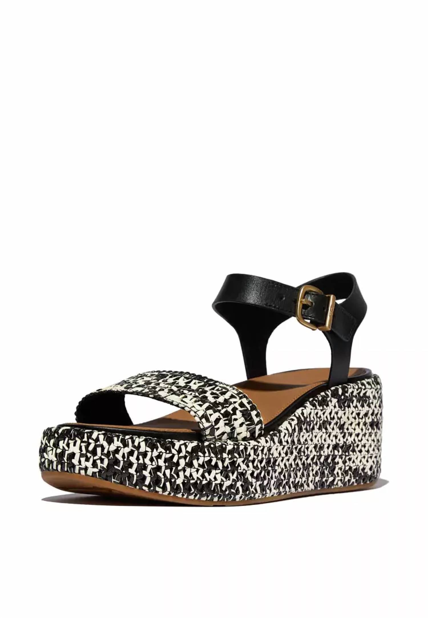 Fitflop - Women's Platforms Woven Wedge Ankle-strap Sandals