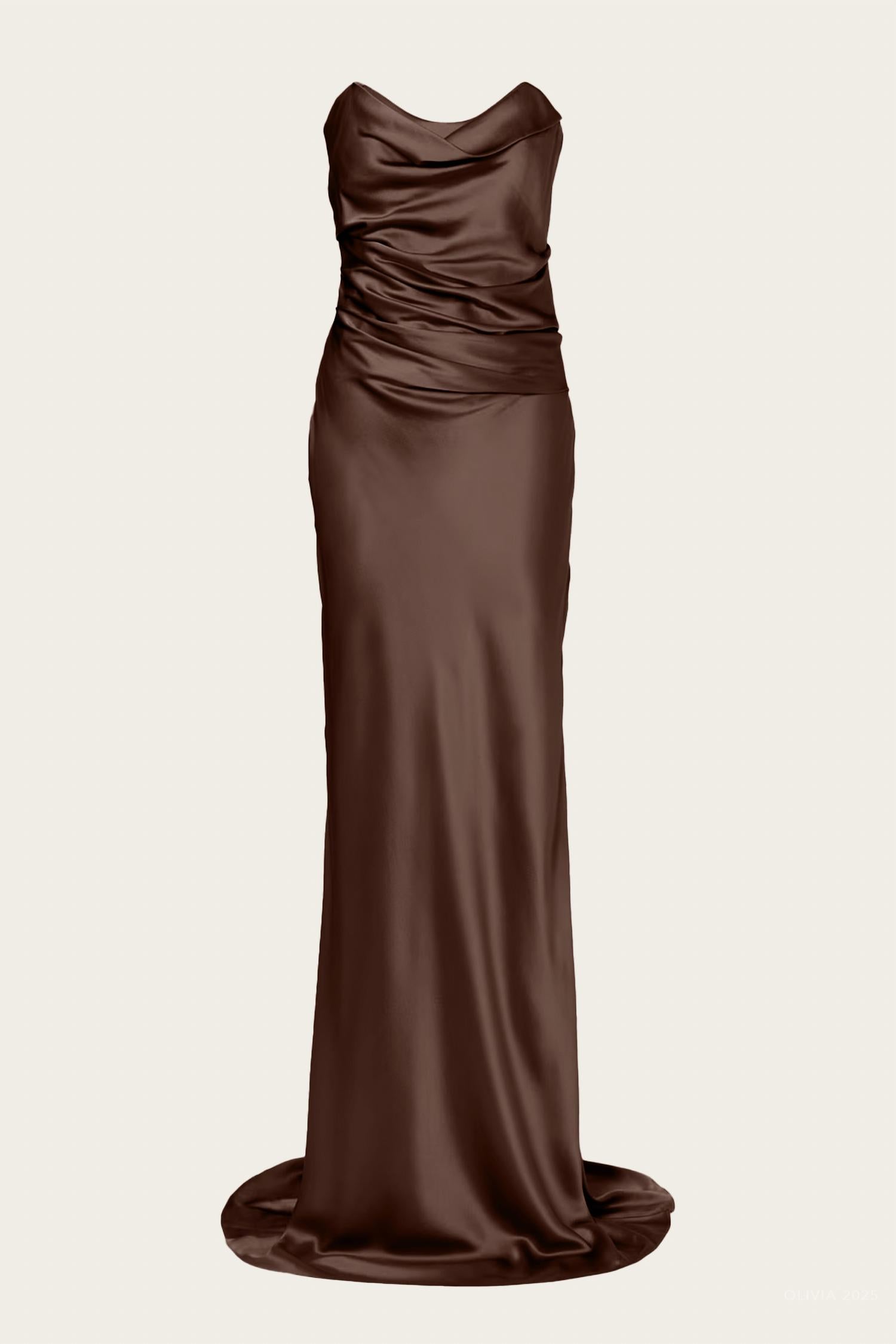 The Sei - Women's Cowl Bustier Gown
