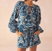 Omika - Tiya Tie Front Blouse