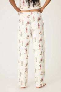 Pj Salvage - Women's Ruff On The Range Dog Print Open Leg Pant