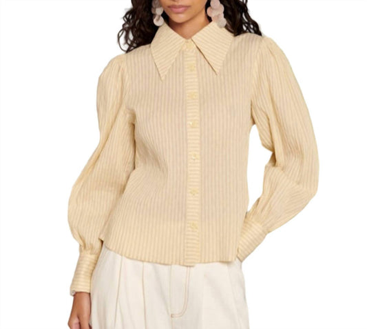 Ghospell - Samira Textured Stripe Shirt