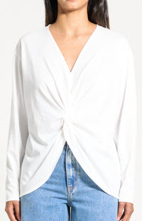 Theory - Relax Twist Long Sleeve Top