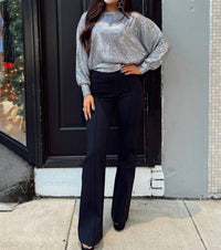 Molly Bracken - Sequin Open Back Sweater