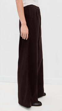 Atm - Corduroy Wide Leg Pull On Pant