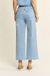 Hersy - Jeri Denim Scalloped Pants