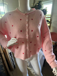 Things Between - Women's Long Sleeved Heart Sweater