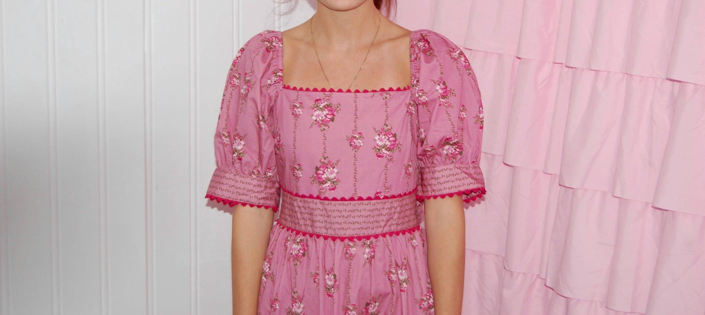 Peach Love - Ginny Floral Printed Maxi Dress With Bow In Back