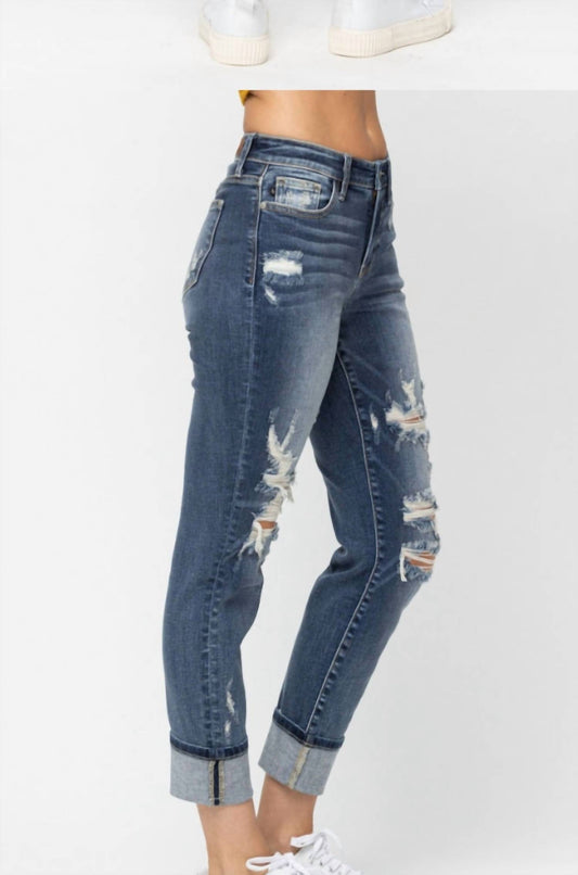 Judy Blue - Madeline's Midrise Cuffed Crop Jeans