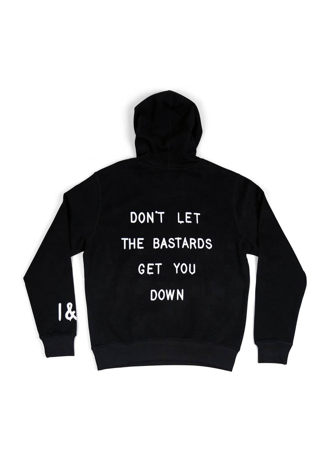 Iron & Resin Men's Don't Let The Bastards Hoodie in black 1 - men's shirt