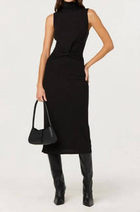 Astr - Mock Neck Midi Dress