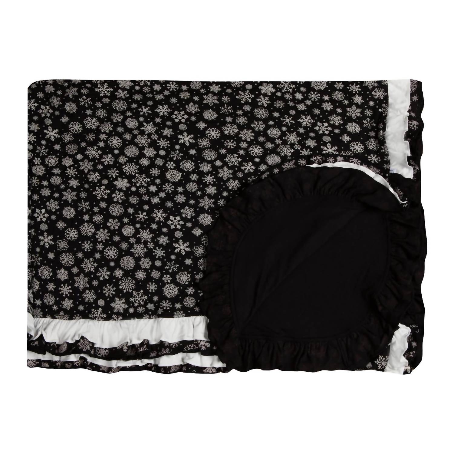 Kickee - Kid's Ruffle Double Layer Throw Blanket