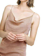Umgee - Lurex Cowl Neck Tank
