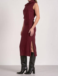Elan - Off One Shoulder Midi Dress
