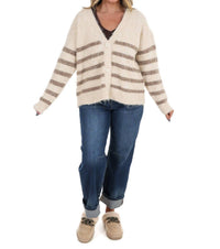 Dreamers - Timely Matter Super Soft Stripe Cardigan