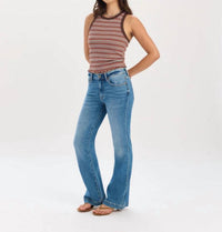 Daze - The Heart Breaker Mid Rise Flare Jean