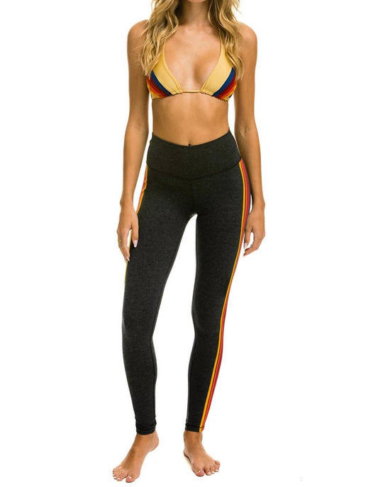 Aviator Nation - 5 STRIPE HIGH RISE FULL LEGGING