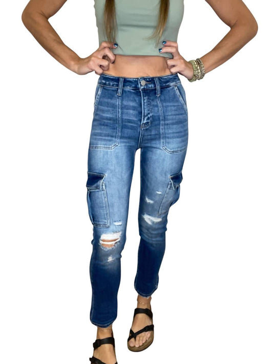 Risen - Kristen Cargo Denim