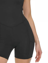 Dkny - Seamed Bike Shorts Sleeveless Unitard