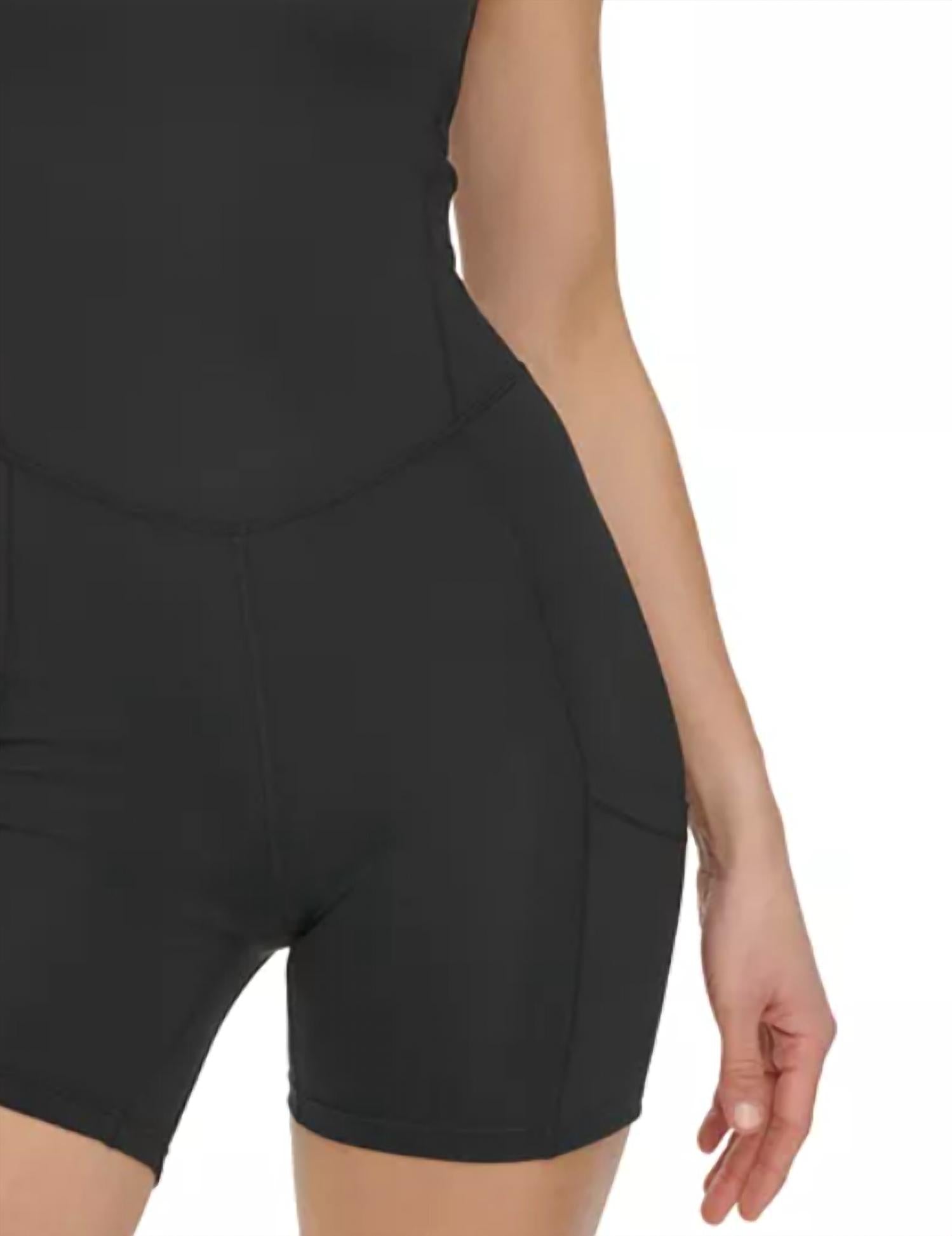 Dkny - Seamed Bike Shorts Sleeveless Unitard