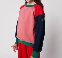 BOBO CHOSES Tic Tac Toe Block Sweatshirt in multicolor - kids' shirt - alternate view
