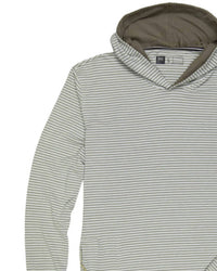 Dakota Grizzly Men's Collin Hoodie in moss - men's shirt - detail view