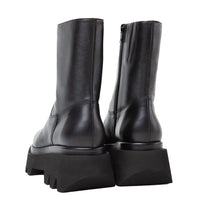 PALOMA BARCELO Osian Leather Ankle Boot in black - women's shoe - detail view