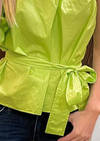 Shiying Fashion - Lace-up One Shoulder Blouse