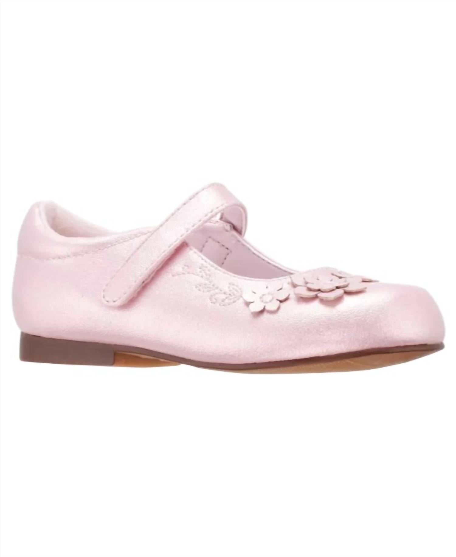 Nina Toddler Girls Elodee Mary Jane Dress Shoes in light pink shimmer - kids' shoe
