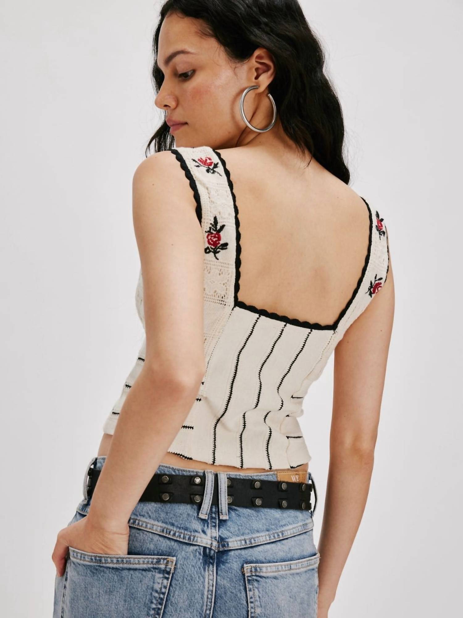 Free People - Rose Bud Knit Top