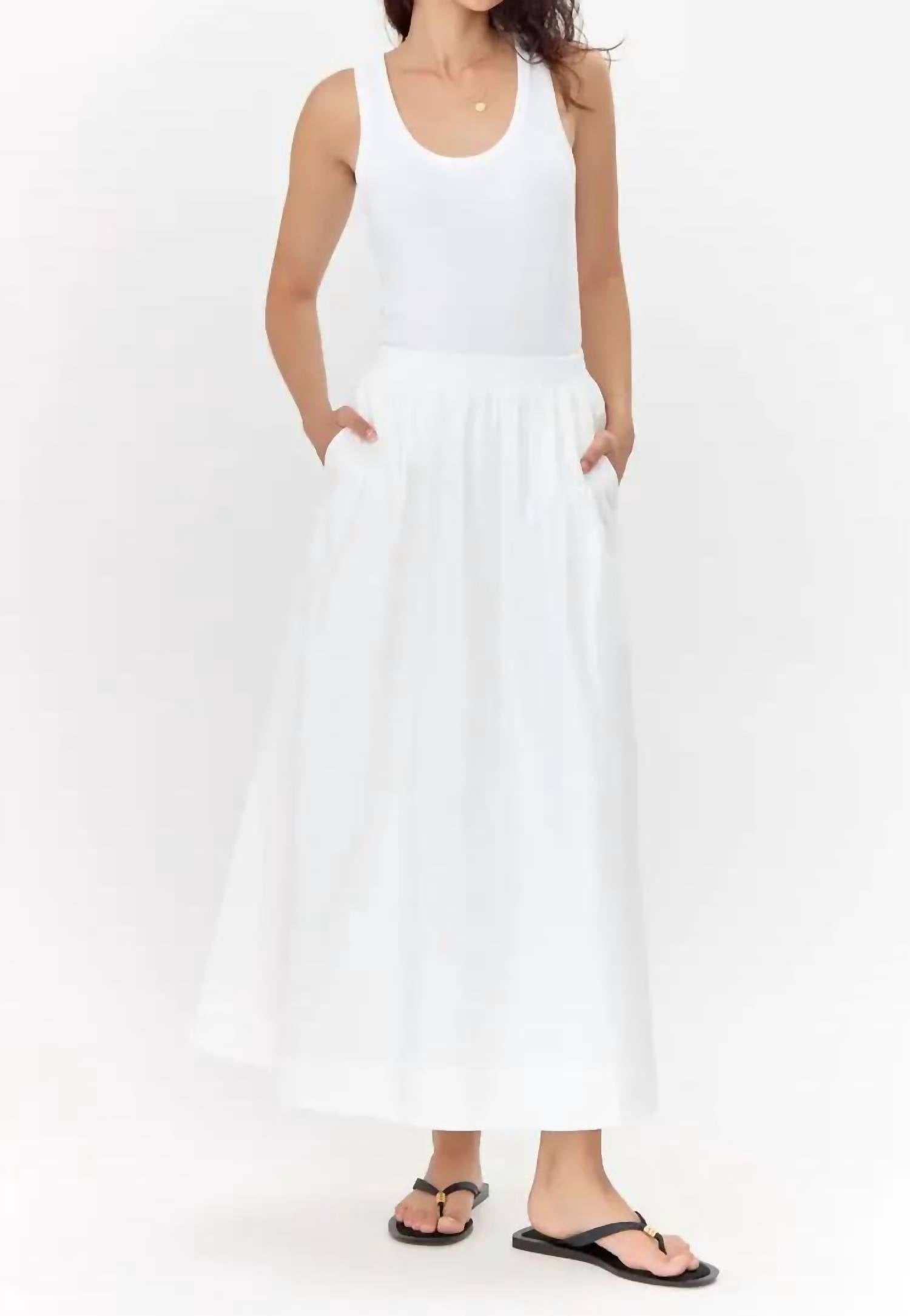 Greylin - Poplin Midi Skirt