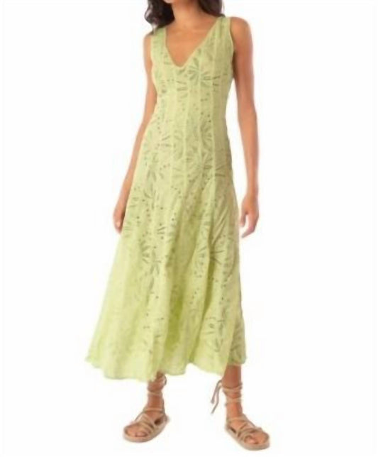 Maaji - Palm Embroidery Geranium Maxi Dress