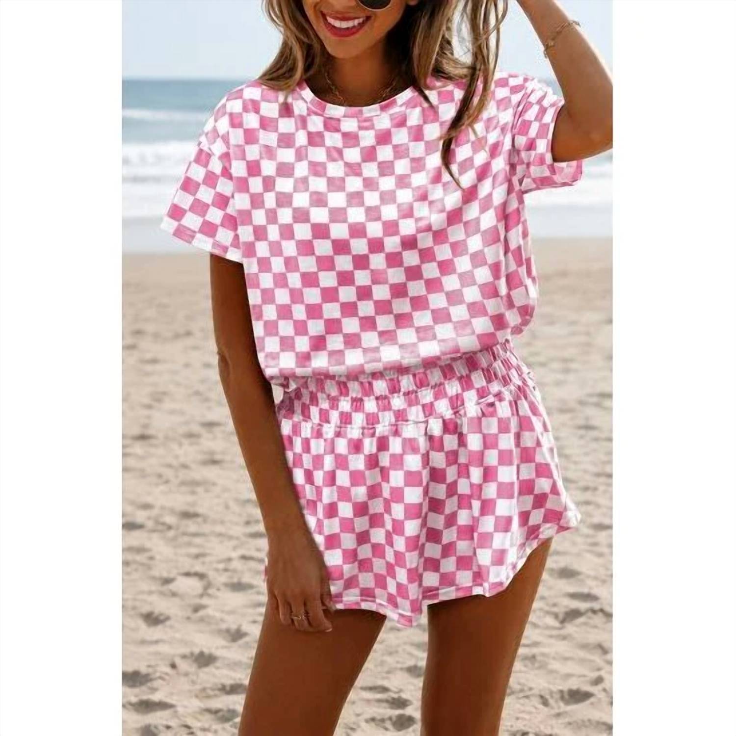 Aapparella - Checkered Skort Set