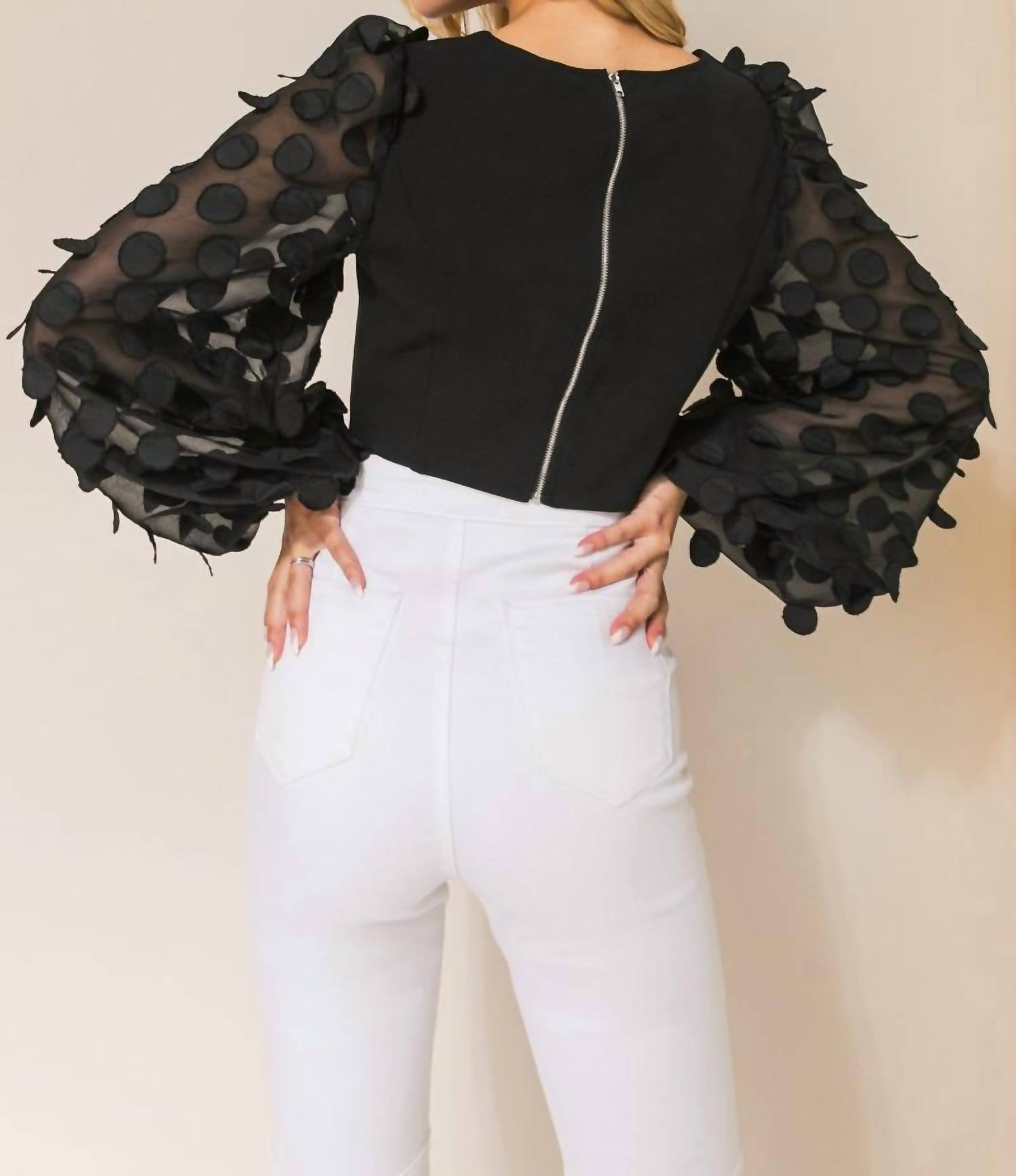 Flying Tomato - Dots Crop Top