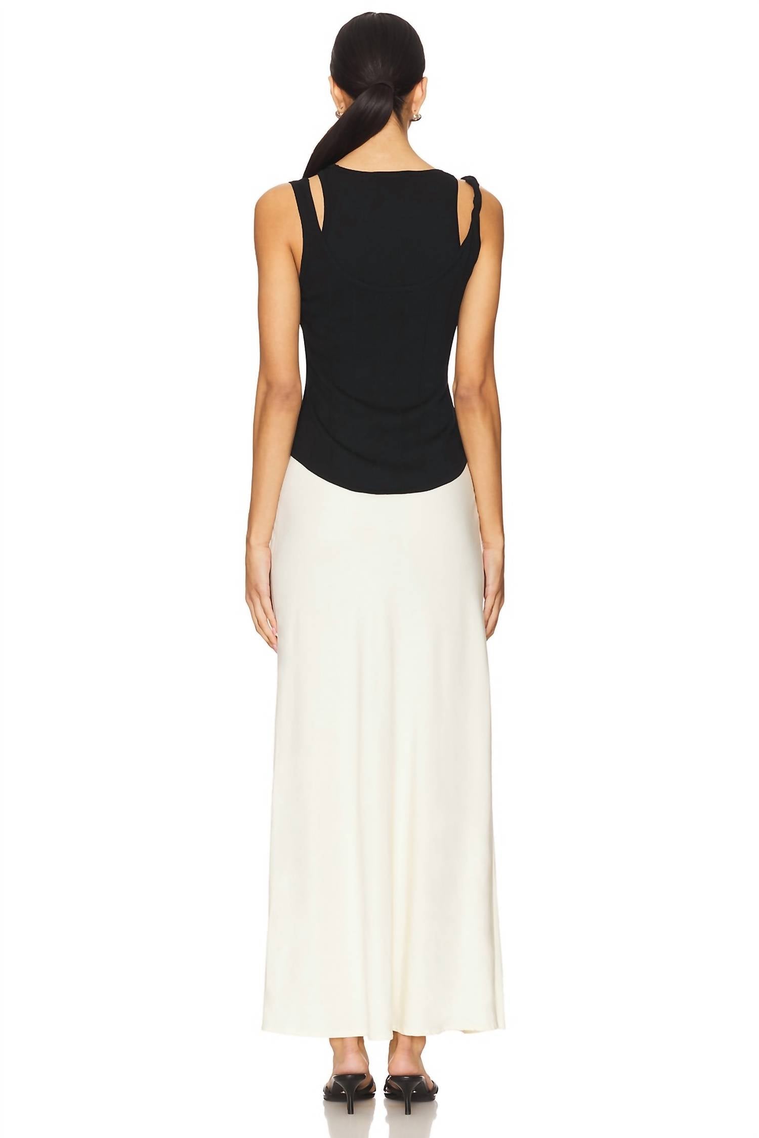 SOVERE Tranquil Knit Dress in black cream - women's dress - view 4