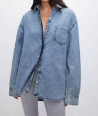 Good American - Women's Easy Denim Shirt