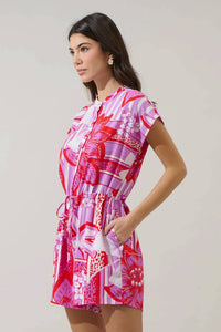 Sugarlips - Barba Tropical Petrie Button Up Romper