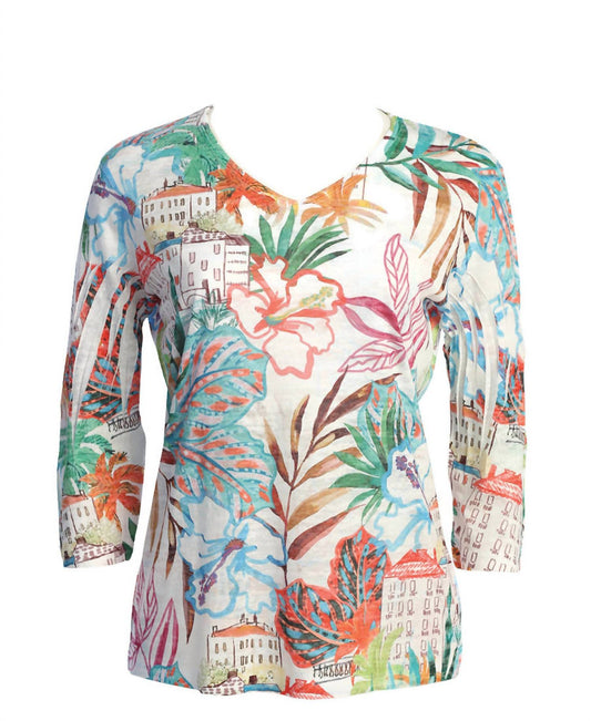 Jess & Jane - Women's Martinique Burnout Sublimation Top