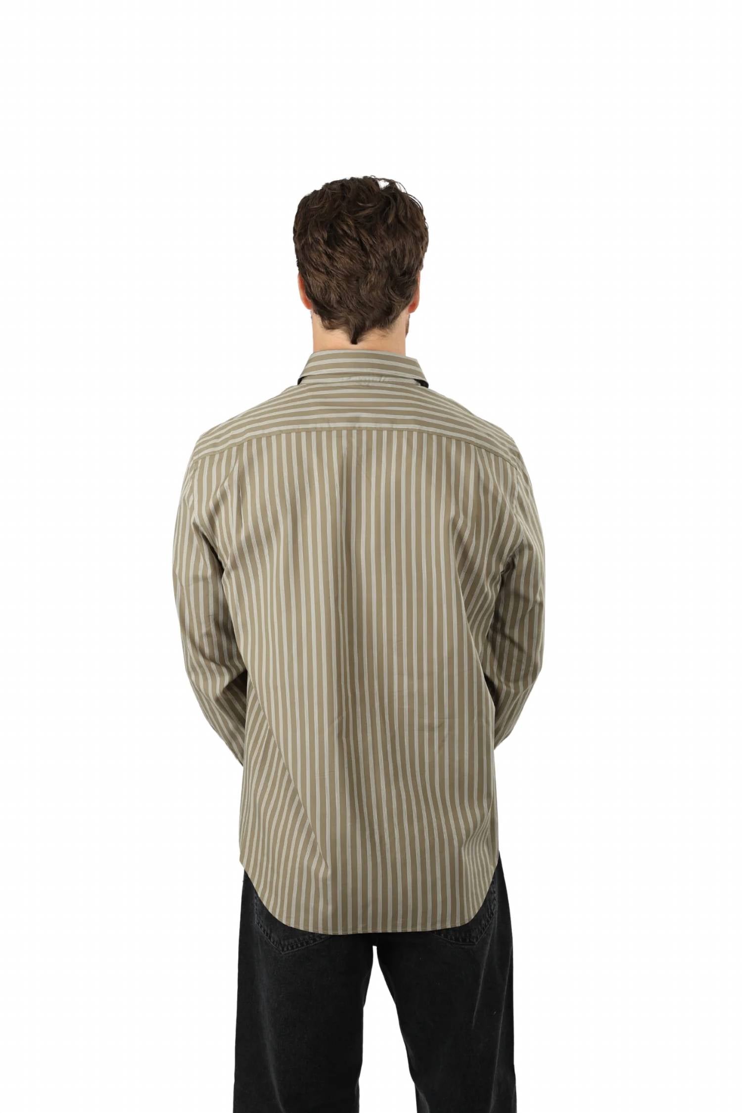 Vince - Tryon Stripe French Placket Shirt