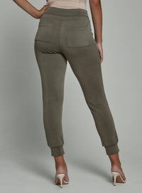 7Diamonds Rev Slim Fit Jogger in olive - women's pants - detail view