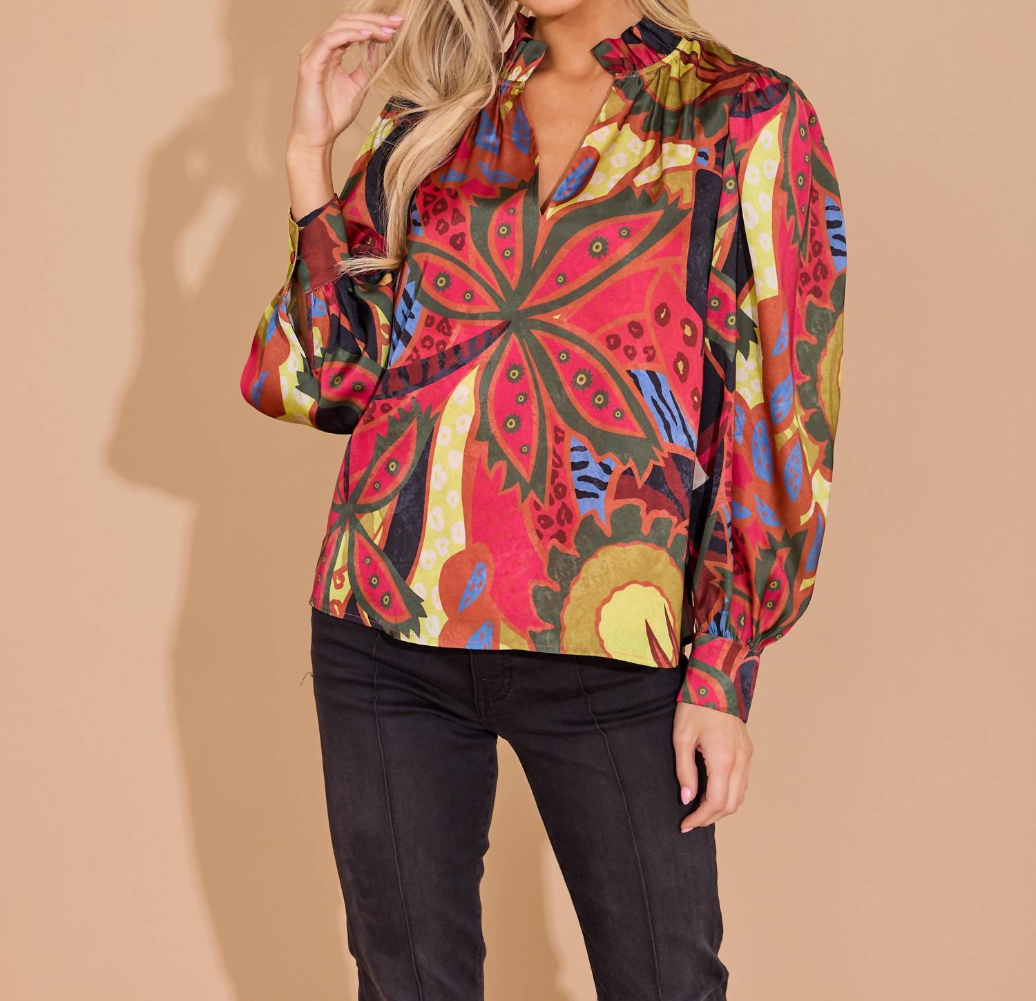 Alden Adair - Phoebe Cuffed Sleeve Top