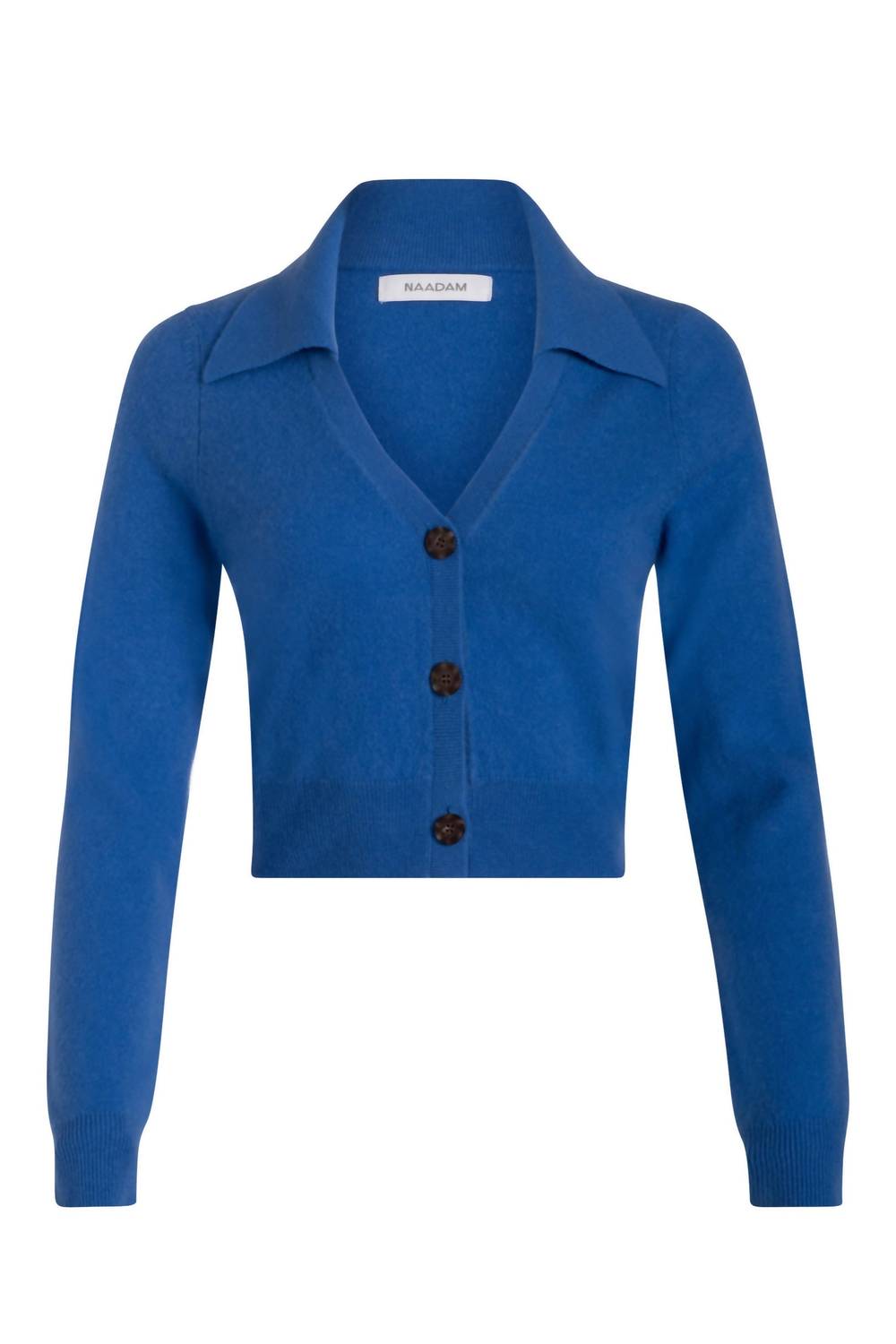 Naadam - Cropped Polo Cardigan